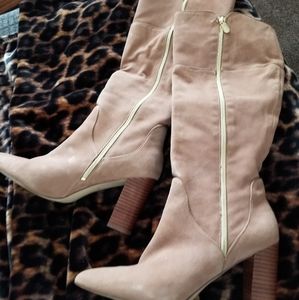 Adrienne Valadini Knee High Suede Boots